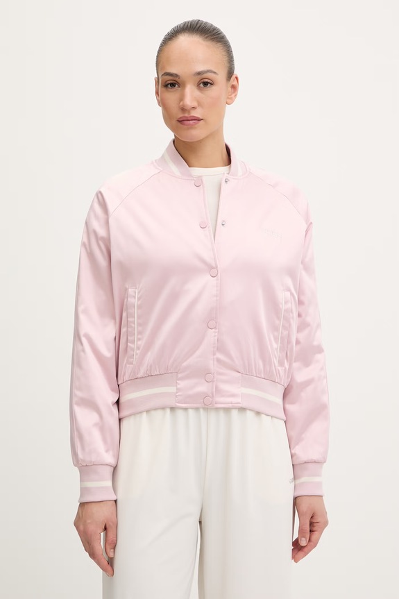 Bomber jakna Guess TAMARA za prijelazno razdoblje roza V6RL02.WL022