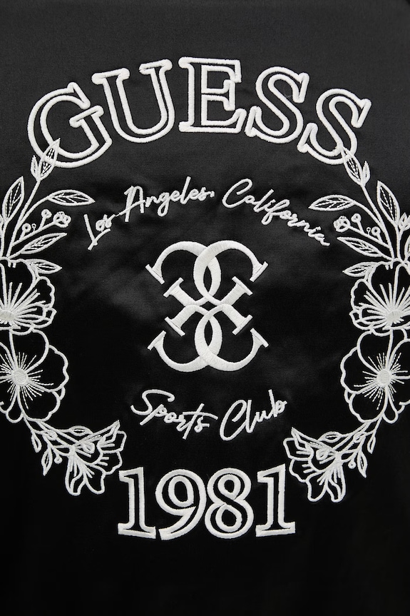 Μπουφάν bomber Guess TAMARA V6RL02.WL022 μαύρο