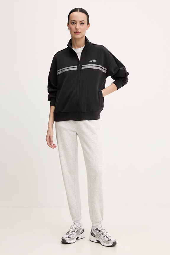 Guess bluza BERTHE V6RQ01.KCAY2 czarny SS26