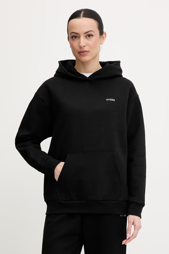 Dukserica Guess NAT natpis crna V6RQ14.K9V31