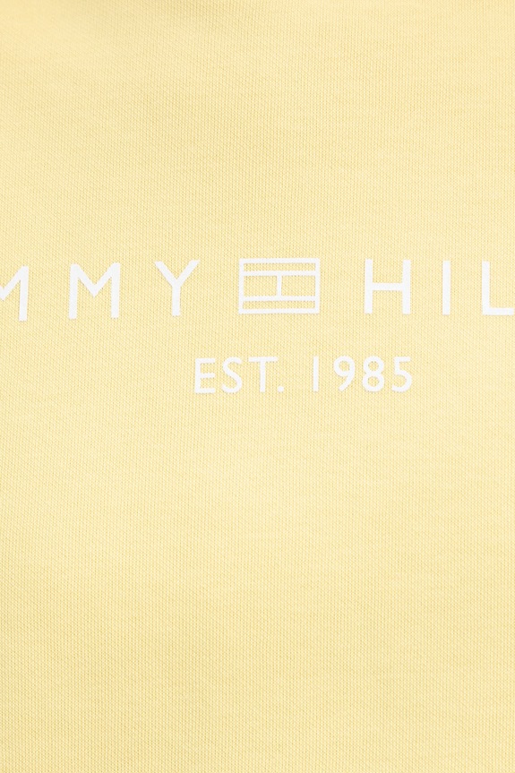 Tommy Hilfiger hanorac pentru femei, cu bumbac WW0WW47831 galben