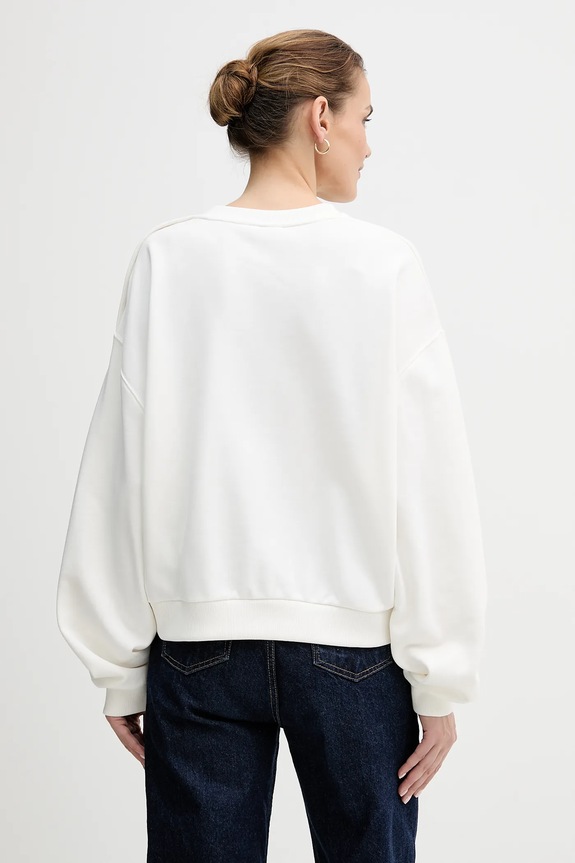 Ρούχα Βαμβακερή μπλούζα Tommy Hilfiger WW0WW48783 λευκό