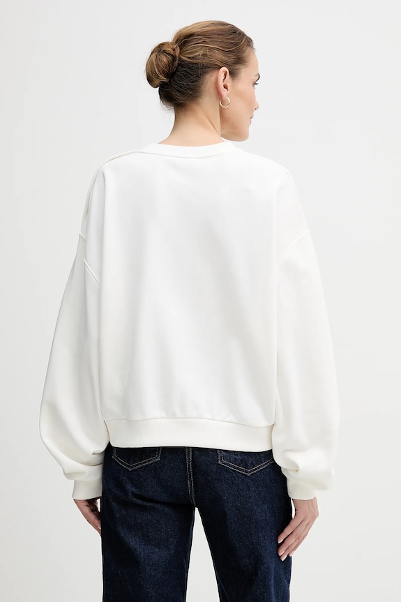 Ρούχα Βαμβακερή μπλούζα Tommy Hilfiger WW0WW48783 λευκό
