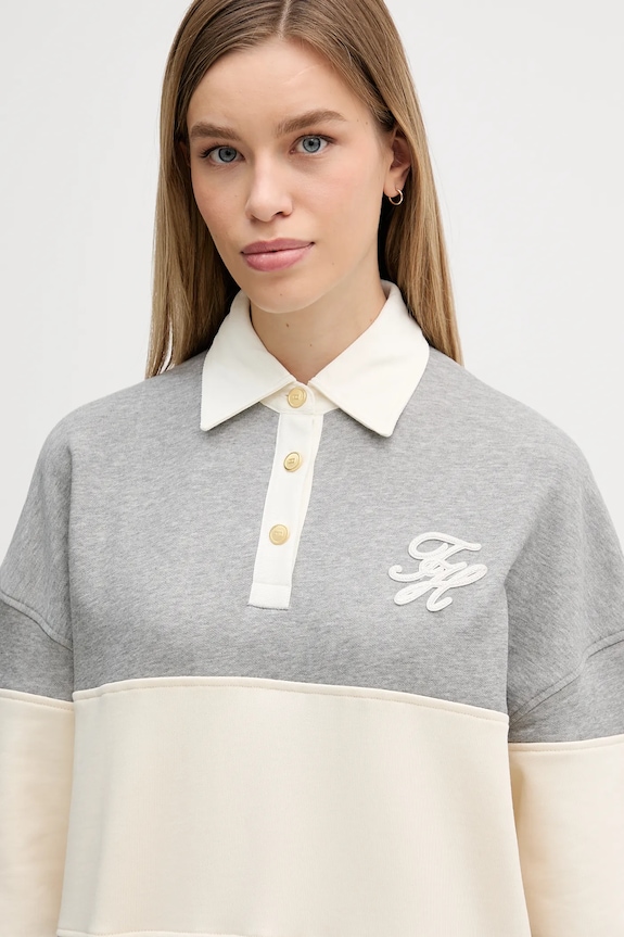Tommy Hilfiger bluză gri WW0WW48785