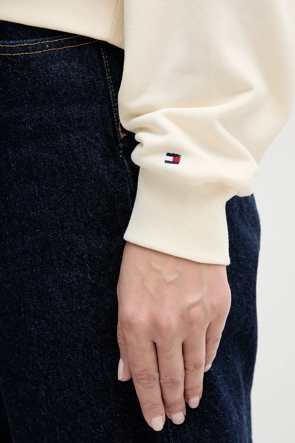 Μπλούζα Tommy Hilfiger WW0WW49418 μπεζ