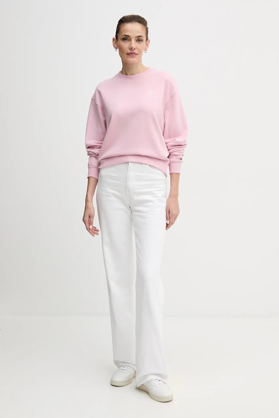 Μπλούζα Tommy Hilfiger WW0WW49418 ροζ SS26