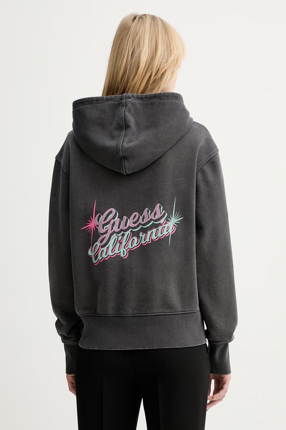 Guess bluza z kapturem szary W6RQ14.KBY51