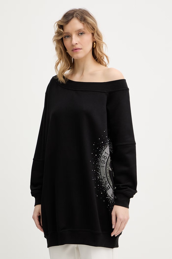 Guess bluza 4G aplikacja czarny W6RQ18.K8801