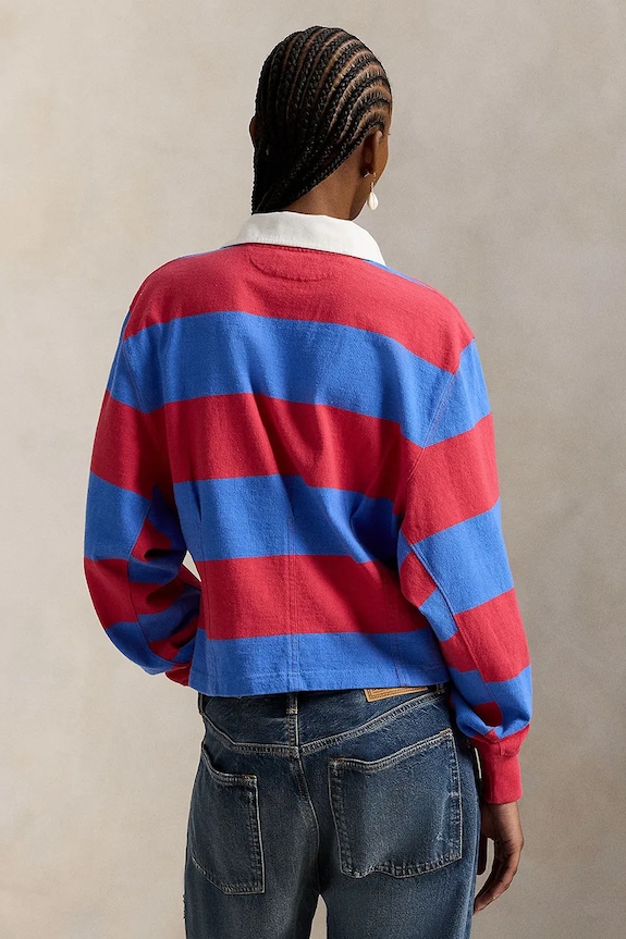 Polo Ralph Lauren hanorac de bumbac 211971746 rosu SS26
