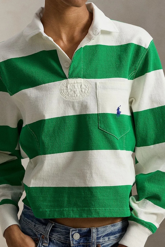 Polo Ralph Lauren hanorac de bumbac verde 211971746