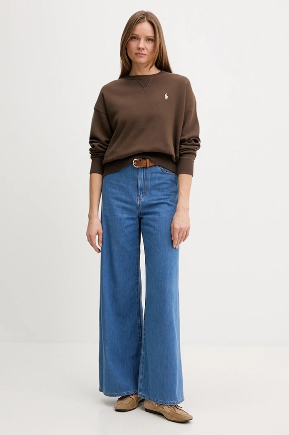 Polo Ralph Lauren кофта оверсайз для женщин 211A98189 коричневый SS26