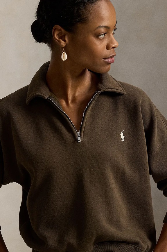 Μπλούζα Polo Ralph Lauren καφέ 211B18685