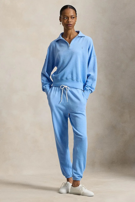 Odzież Polo Ralph Lauren bluza rozpinana damska bawełniana 211B18686 niebieski