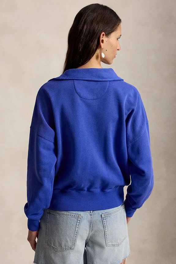 Polo Ralph Lauren bluza rozpinana damska bawełniana 211B18686 niebieski SS26