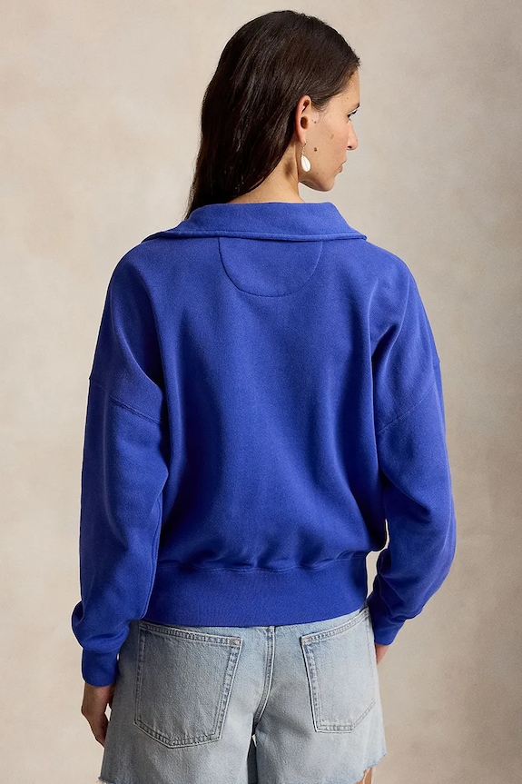 Polo Ralph Lauren bluza rozpinana damska bawełniana 211B18686 niebieski SS26