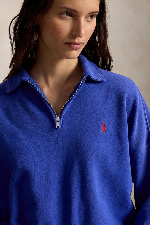 Polo Ralph Lauren bluza rozpinana damska bawełniana niebieski 211B18686