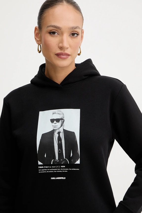 Μπλούζα Karl Lagerfeld μαύρο B1W20012
