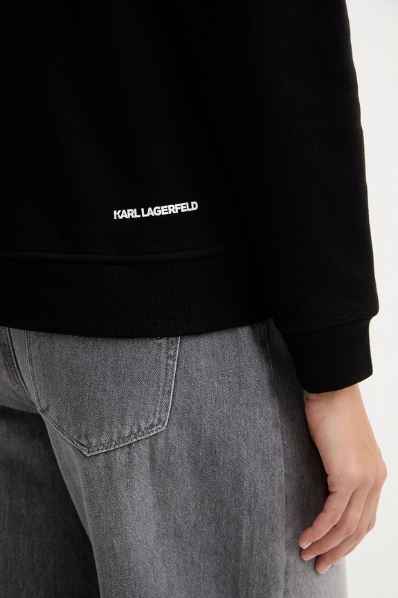 Μπλούζα Karl Lagerfeld B1W20012 μαύρο