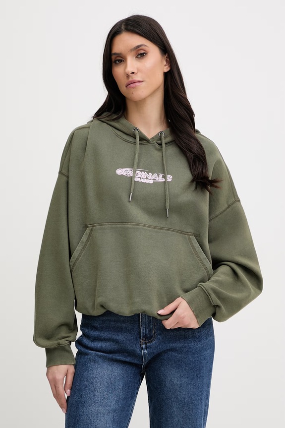 Bavlnená mikina Guess Originals bavlna zelená W6RQ27.K68I4