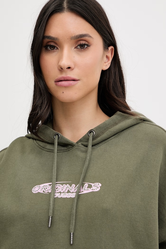 Bavlnená mikina Guess Originals zelená W6RQ27.K68I4