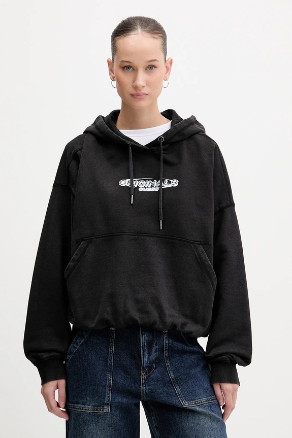Guess Originals hanorac de bumbac imprimeu negru W6RQ27.K68I4