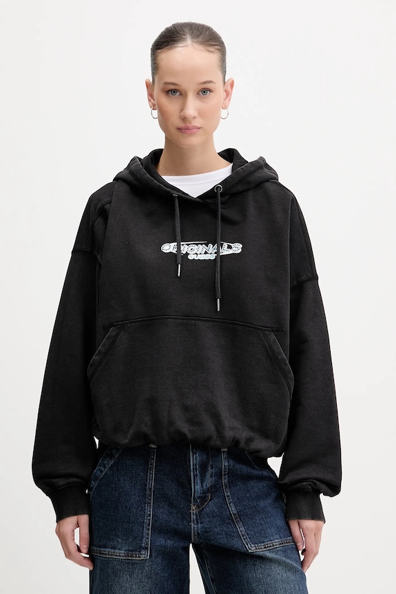 Guess Originals hanorac de bumbac imprimeu negru W6RQ27.K68I4