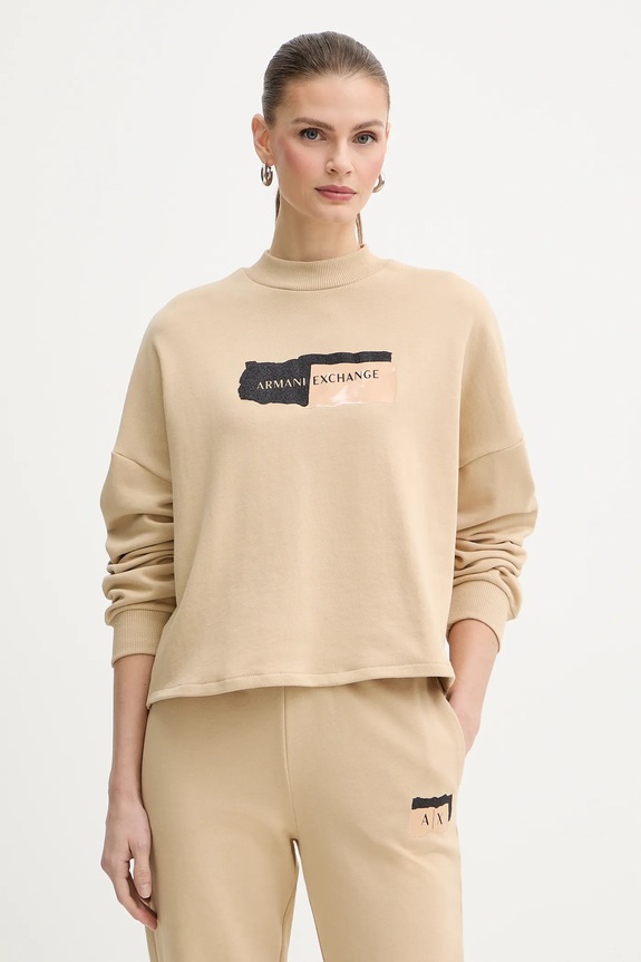 Armani Exchange bluza pozostałe beżowy XW001799.AF24312