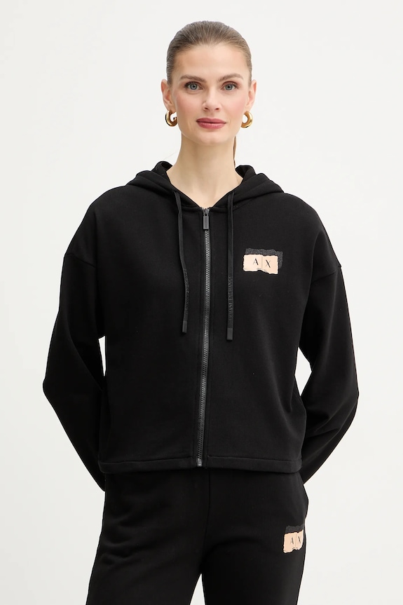 Armani Exchange bluza z kapturem czarny XW001800.AF24312