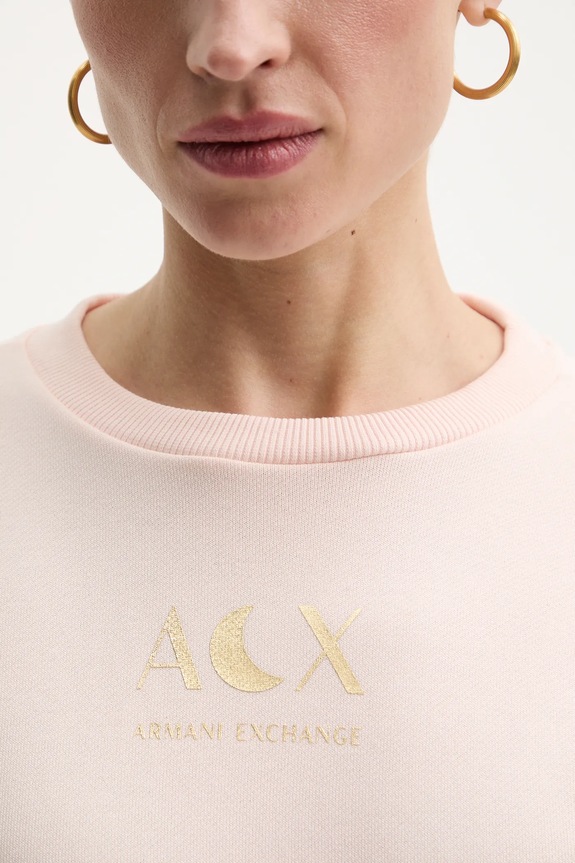 Armani Exchange bluză XW001846.AF18853 roz