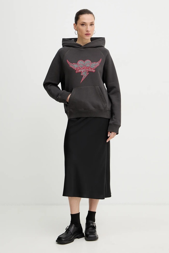 ZADIG&VOLTAIRE bluza bawełniana JWSS01688 szary SS26
