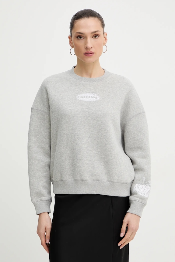 Mikina ZADIG&VOLTAIRE nášivka sivá JWSS01680