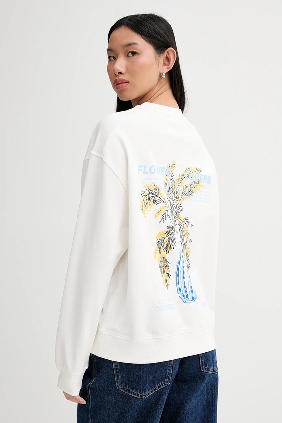 Marc O'Polo bluza bawełniana bawełna beżowy 5000009350