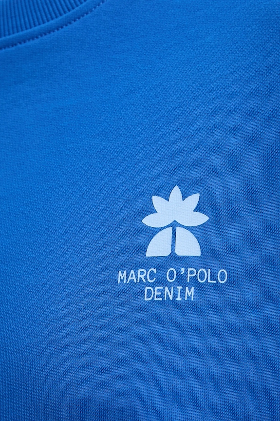 Marc O'Polo bluza bawełniana 5000009350 niebieski