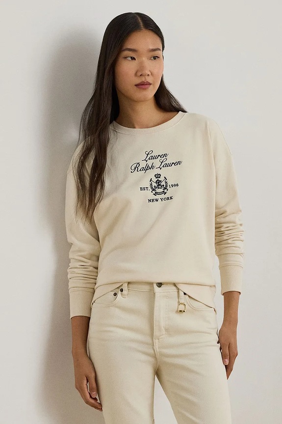 Lauren Ralph Lauren bluză imprimeu bej 200P03726