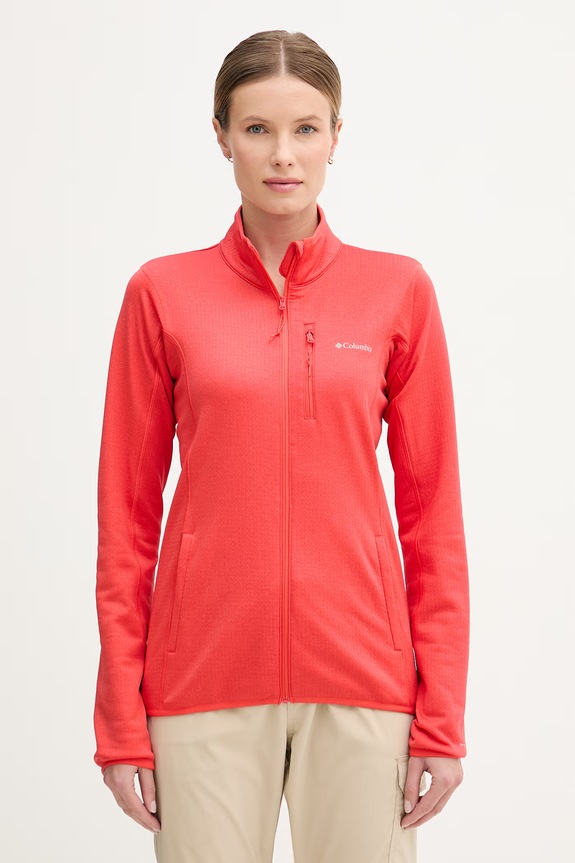 Columbia bluza outdoorowa Essential Hike nadruk czerwony 2136233