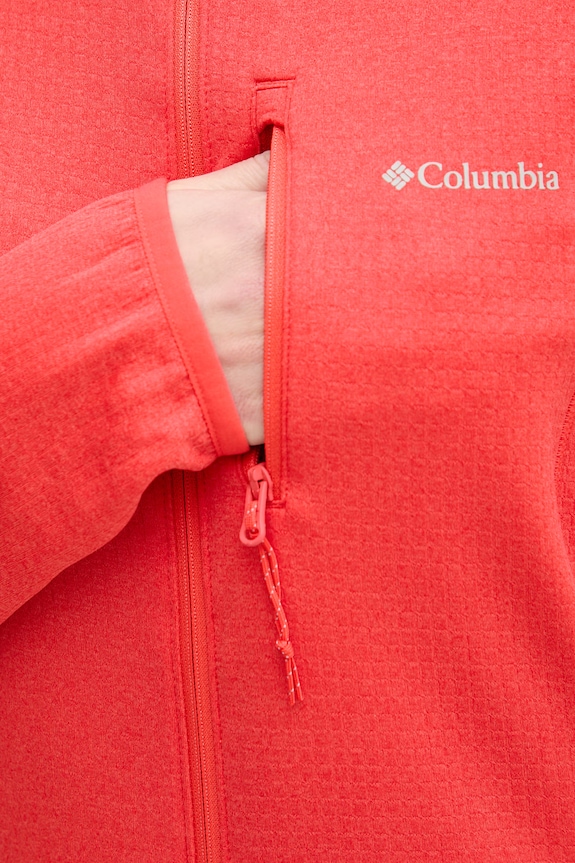 Columbia bluza outdoorowa Essential Hike 2136233 czerwony