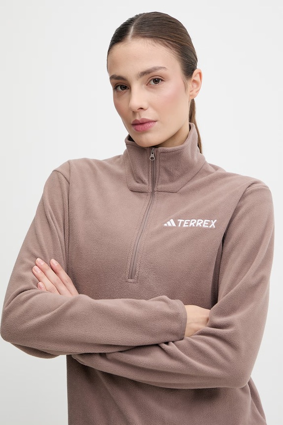 Αθλητική μπλούζα adidas TERREX καφέ JM3119
