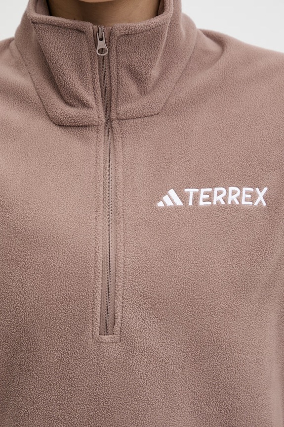 Αθλητική μπλούζα adidas TERREX JM3119 καφέ