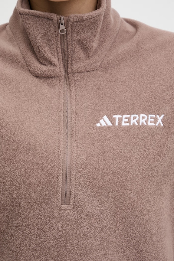 Αθλητική μπλούζα adidas TERREX JM3119 καφέ