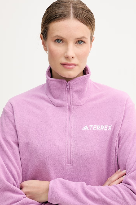 Dukserica od flisa adidas TERREX ljubičasta JM3120