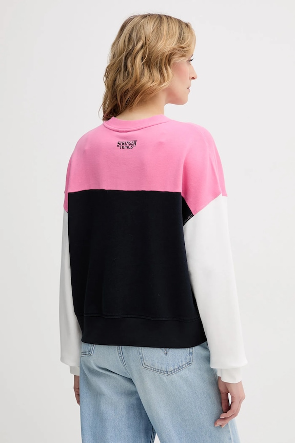 Abbigliamento United Colors of Benetton felpa in cotone x Stranger Things 33NVD10BB blu navy