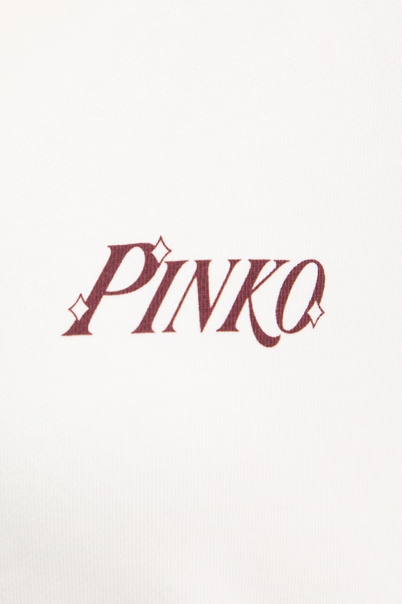 Pinko hanorac de bumbac 106360.A34U alb