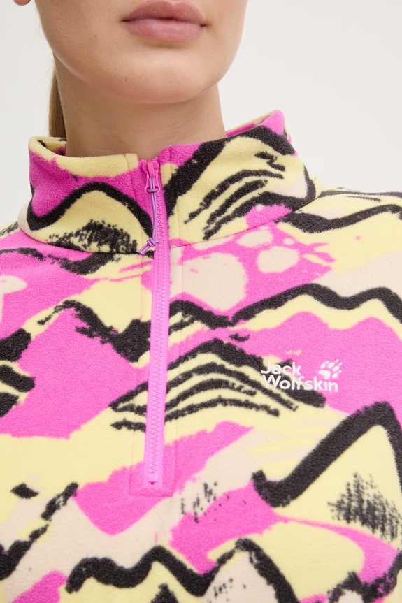 Jack Wolfskin női melegítőfelső Paw Era 100 A65983 rózsaszín