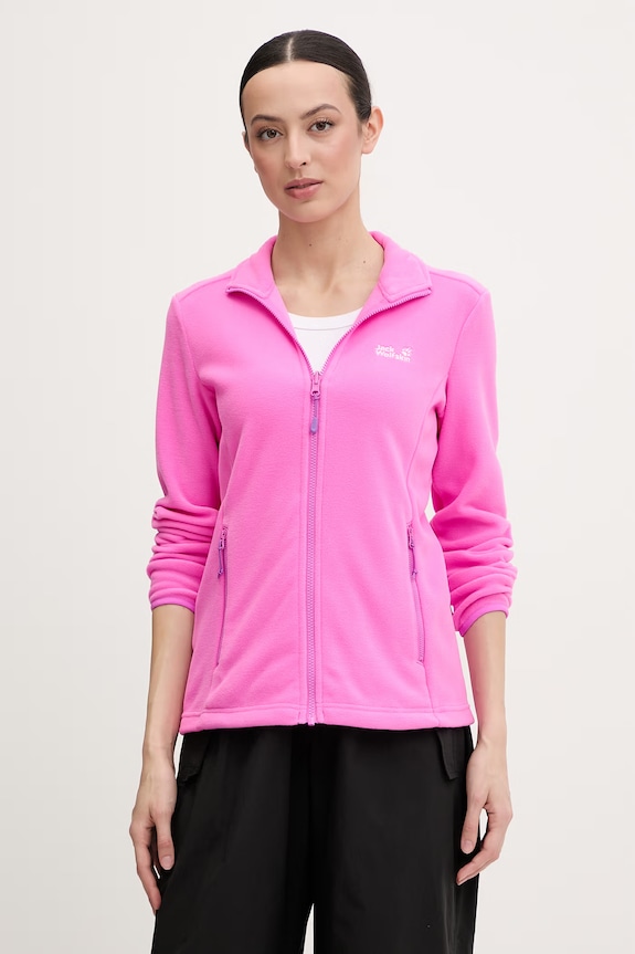 Jack Wolfskin termo mikina dámska Taunus 100 ružová A65796