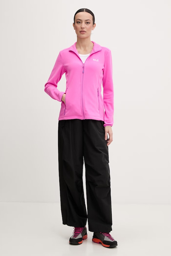 Jack Wolfskin termo mikina dámska Taunus 100 A65796 ružová SS26