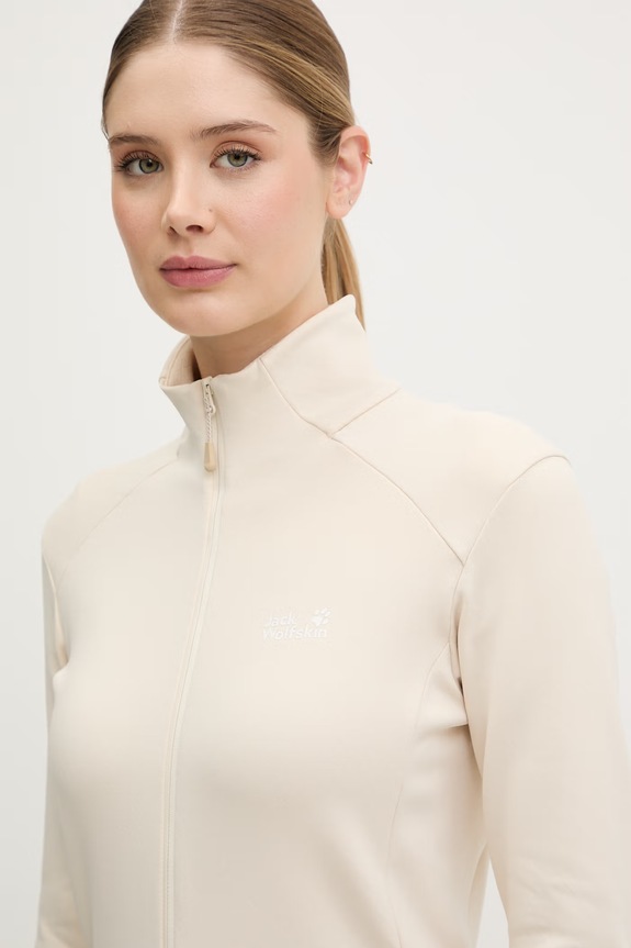 Jack Wolfskin melegítőfelső női Astrotrail bézs A65848