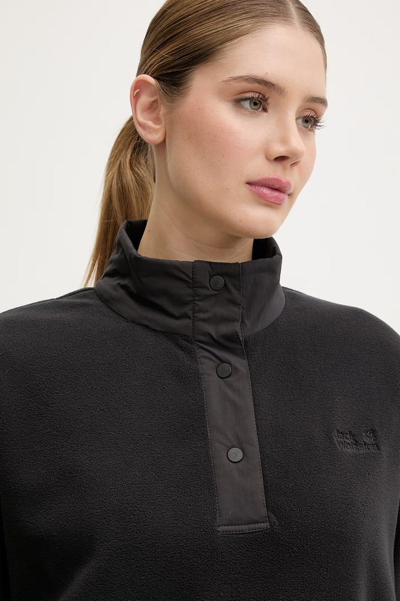 Jack Wolfskin melegítőfelső női Sumetro fekete A66112