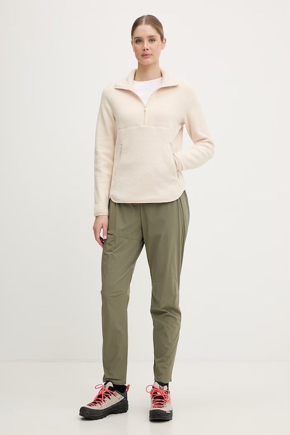 Jack Wolfskin bluză sport pentru femei, din polar Lite Curl A65750 bej SS26
