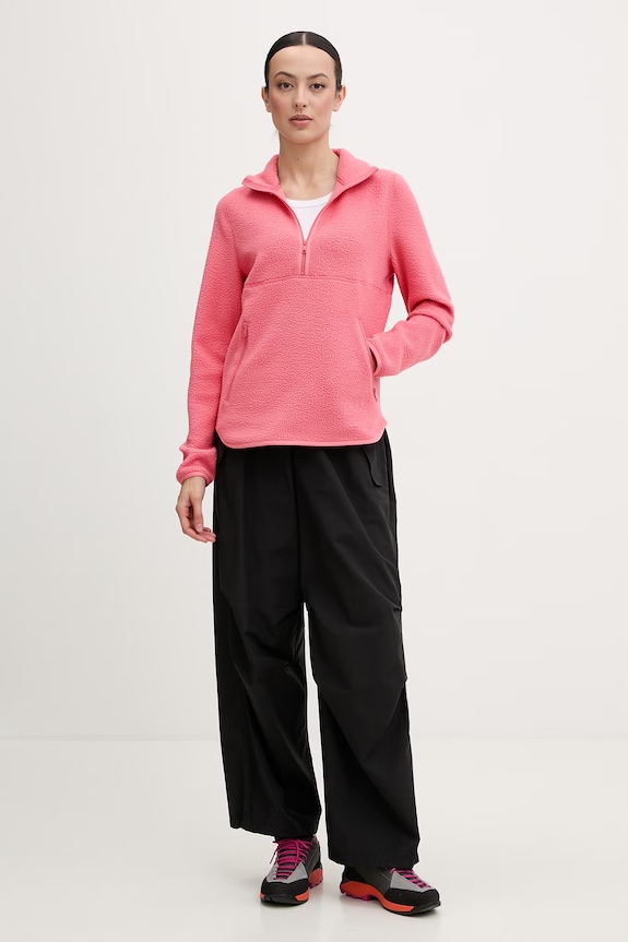 Jack Wolfskin sportska dukserica za žene s flisom Lite Curl A65750 roza SS26