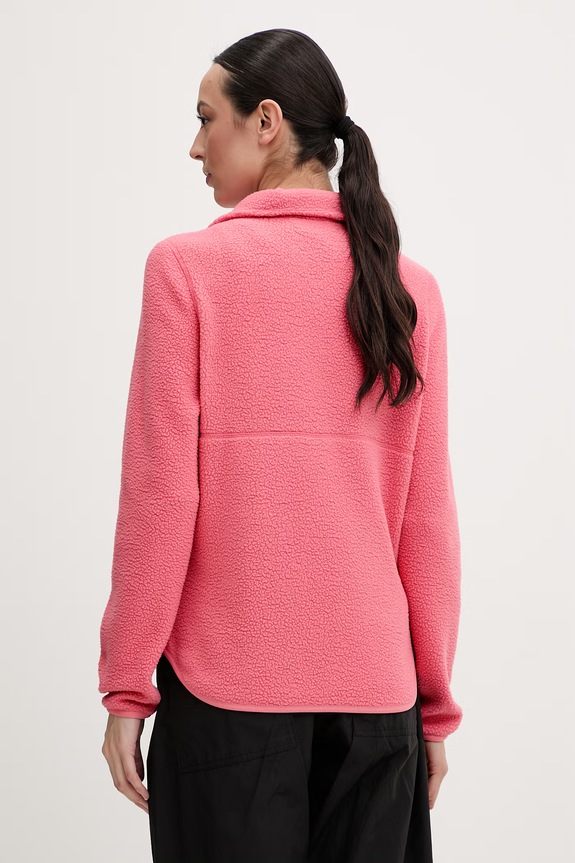 Odjeća Jack Wolfskin sportska dukserica za žene s flisom Lite Curl A65750 roza